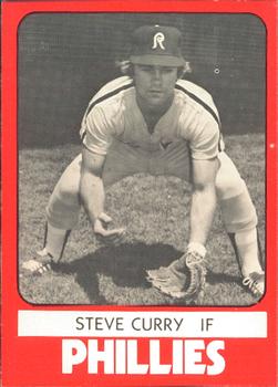 1980 TCMA Reading Phillies #24 Steve Curry Front