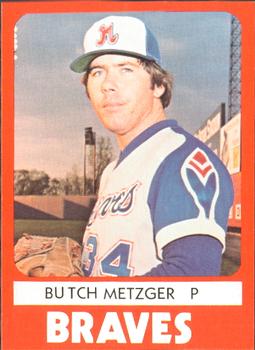 1980 TCMA Richmond Braves #13 Butch Metzger Front