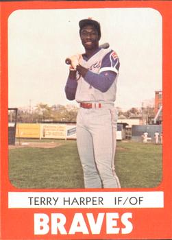 1980 TCMA Richmond Braves #17 Terry Harper Front