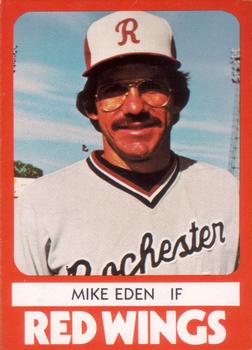 1980 TCMA Rochester Red Wings #12 Mike Eden Front
