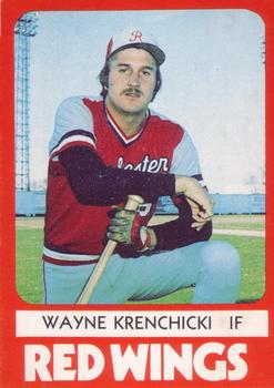 1980 TCMA Rochester Red Wings #16 Wayne Krenchicki Front