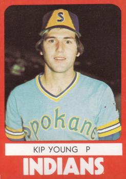 1980 TCMA Spokane Indians #11 Kip Young Front