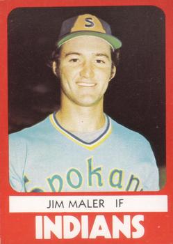 1980 TCMA Spokane Indians #14 Jim Maler Front