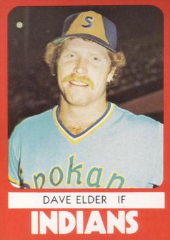 1980 TCMA Spokane Indians #15 Dave Edler Front