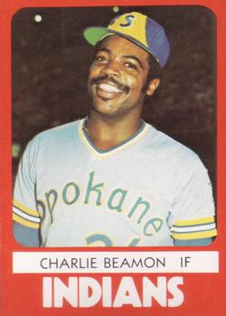 1980 TCMA Spokane Indians #24 Charlie Beamon Front