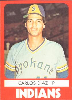 1980 TCMA Spokane Indians #4 Carlos Diaz Front
