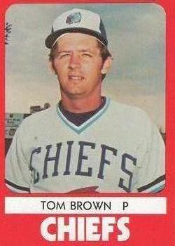 1980 TCMA Syracuse Chiefs #8 Tom Brown Front