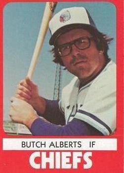 1980 TCMA Syracuse Chiefs #10 Butch Alberts Front