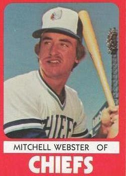1980 TCMA Syracuse Chiefs #12 Mitch Webster Front