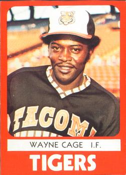 1980 TCMA Tacoma Tigers #4 Wayne Cage Front
