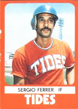 1980 TCMA Tidewater Tides #5 Sergio Ferrer Front