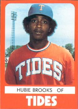 1980 TCMA Tidewater Tides #15 Hubie Brooks Front