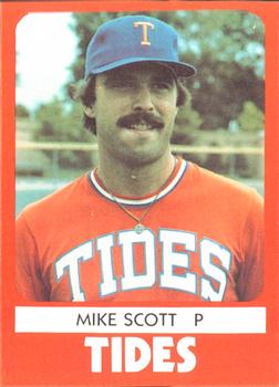 1980 TCMA Tidewater Tides #23 Mike Scott Front