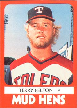 1980 TCMA Toledo Mud Hens #7 Terry Felton Front
