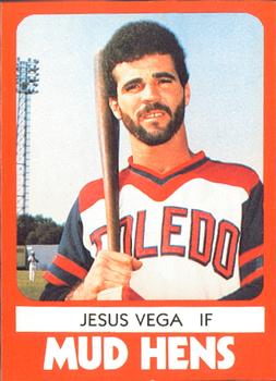 1980 TCMA Toledo Mud Hens #11 Jesus Vega Front
