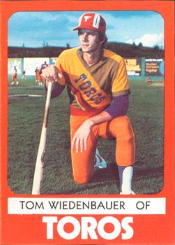 1980 TCMA Tucson Toros #8 Tom Wiedenbauer Front