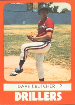 1980 TCMA Tulsa Drillers #2 Dave Crutcher Front