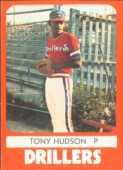 1980 TCMA Tulsa Drillers #3 Tony Hudson Front
