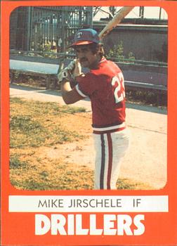 1980 TCMA Tulsa Drillers #15 Mike Jirschele Front