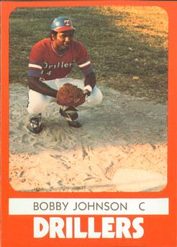 1980 TCMA Tulsa Drillers #21 Bobby Johnson Front