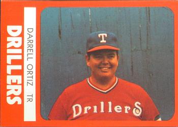 1980 TCMA Tulsa Drillers #23 Darrell Ortiz Front