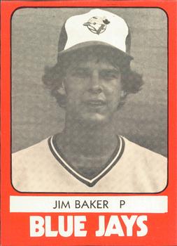 1980 TCMA Utica Blue Jays #4 Jim Baker Front