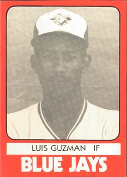 1980 TCMA Utica Blue Jays #17 Luis Guzman Front