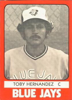 1980 TCMA Utica Blue Jays #18 Toby Hernandez Front