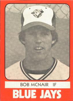 1980 TCMA Utica Blue Jays #24 Bob McNair Front