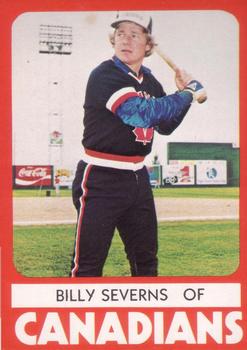 1980 TCMA Vancouver Canadians #8 Billy Severns Front