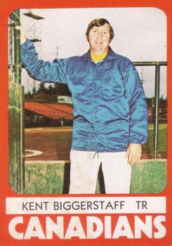 1980 TCMA Vancouver Canadians #12 Kent Biggerstaff Front