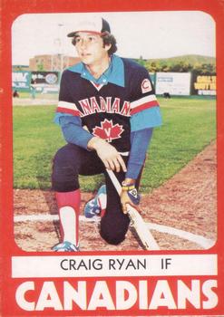 1980 TCMA Vancouver Canadians #15 Craig Ryan Front