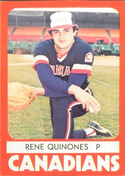 1980 TCMA Vancouver Canadians #16 Rene Quinones Front
