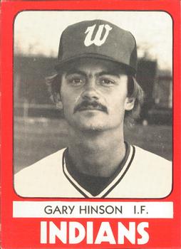 1980 TCMA Waterloo Indians #23 Gary Hinson Front