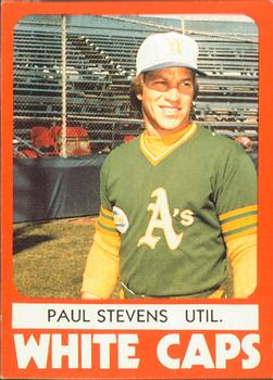 1980 TCMA West Haven White Caps #7 Paul Stevens Front