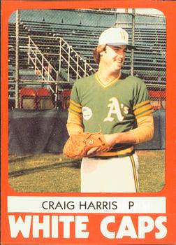 1980 TCMA West Haven White Caps #11 Craig Harris Front