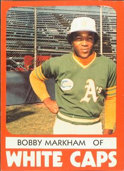 1980 TCMA West Haven White Caps #12 Bobby Markham Front
