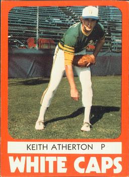 1980 TCMA West Haven White Caps #16 Keith Atherton Front