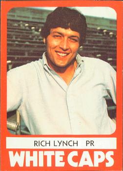 1980 TCMA West Haven White Caps #21b Rich Lynch Front