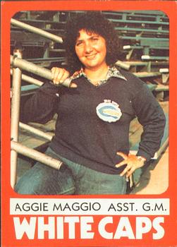 1980 TCMA West Haven White Caps #22a Aggie Maggio Front
