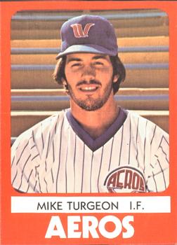 1980 TCMA Wichita Aeros #11 Mike Turgeon Front