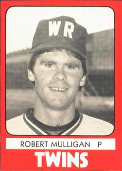 1980 TCMA Wisconsin Rapids Twins #3 Robert Mulligan Front