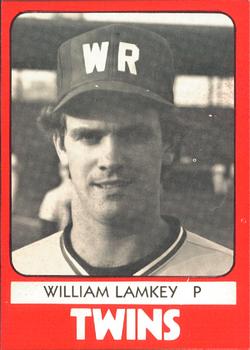 1980 TCMA Wisconsin Rapids Twins #6 William Lamkey Front
