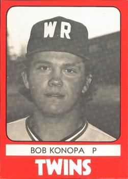 1980 TCMA Wisconsin Rapids Twins #7 Bob Konopa Front
