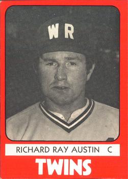 1980 TCMA Wisconsin Rapids Twins #13 Richard Ray Austin Front