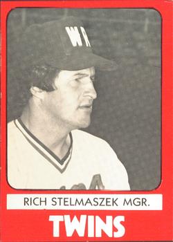 1980 TCMA Wisconsin Rapids Twins #26 Rich Stelmaszek Front