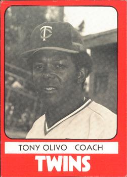 1980 TCMA Wisconsin Rapids Twins #27 Tony Oliva Front