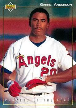 1992 Upper Deck Minor League - Player of the Year #PY1 Garret Anderson Front