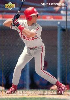 1992 Upper Deck Minor League - Player of the Year #PY17 Mike Lieberthal Front