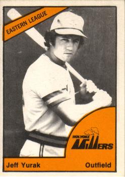 1977 TCMA Holyoke Millers #0484 Jeff Yurak Front